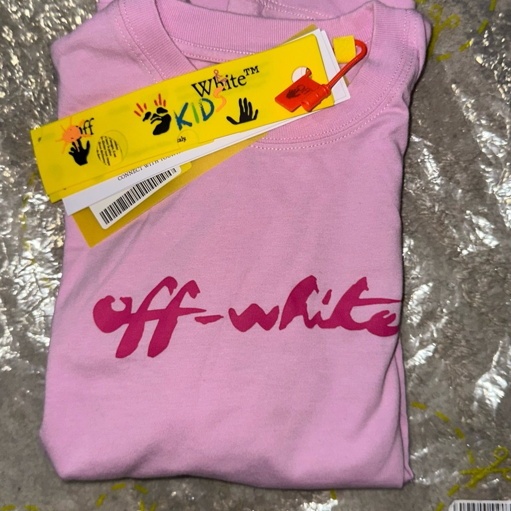 Off-White Kids Pink T-Shirt